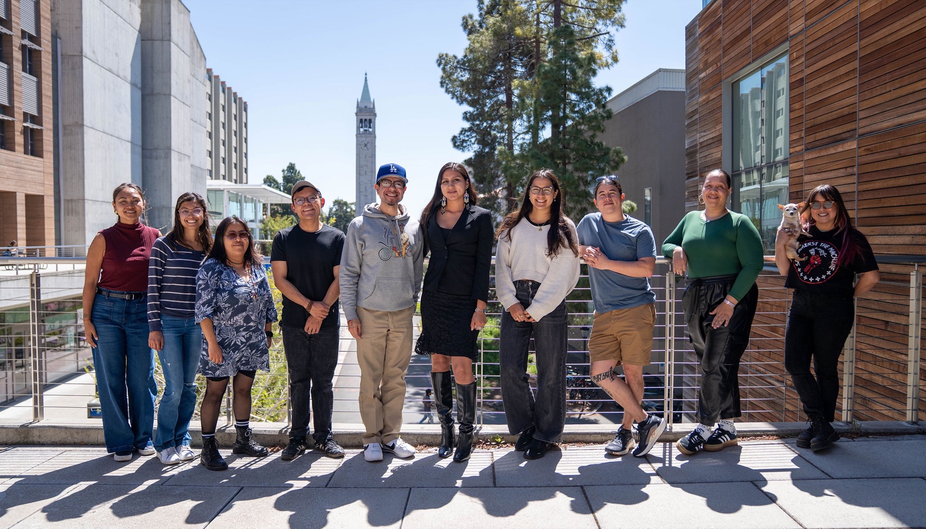 Native FEWS Alliance participants gathered outdoors at UC Berkeley.